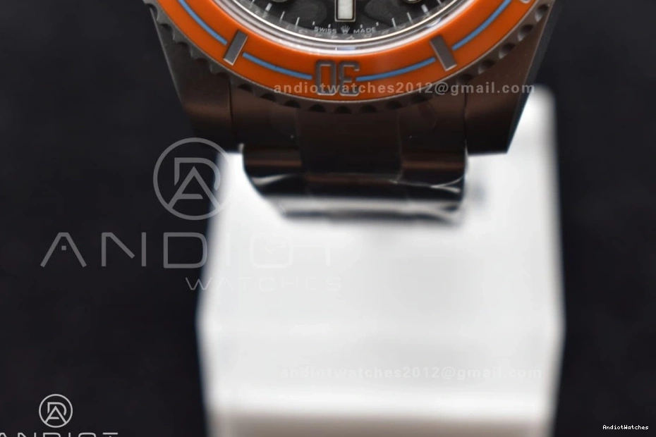 Submariner on Best Bezel 1:1 Stretchable Sandblasted Bracelet Dial Orange SS DIW Edition Orange VSF Black VS Ceramic 1161 0403